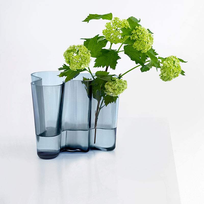 【未使用】iittala 　Aalto　ベース　95mm　petrol blueイッタラアアルトのベースです